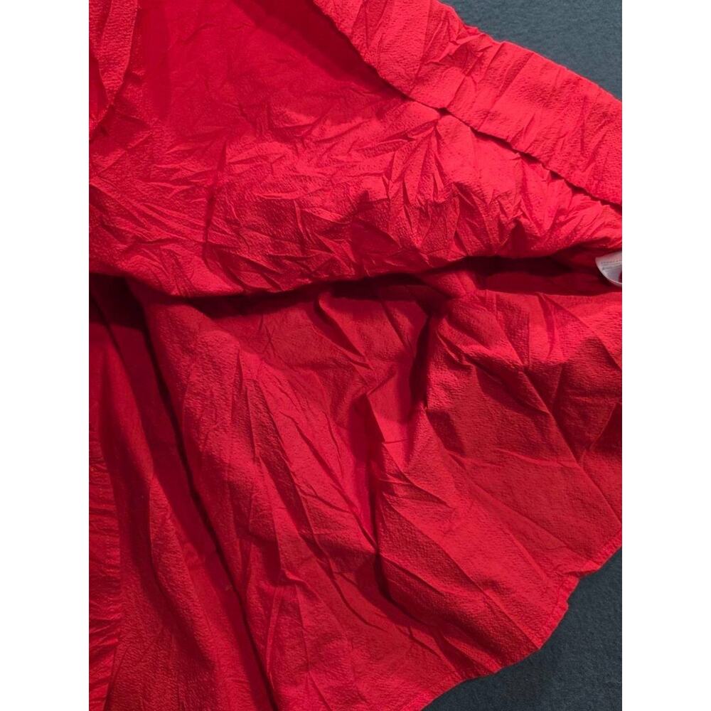 Everlane Midi Dress Womens The Pinafore Midi Dress In Red Fairy Cotton 0 A009484 - Picture 5 of 10